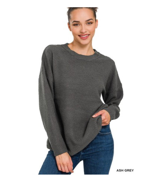 Gray sweater